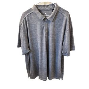 Tommy Bahama Men's 3XL/3TG Grey Short Sleeve Polo Shirt Golf